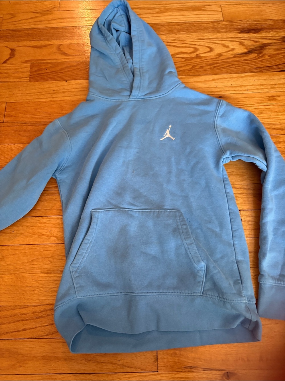 Jordan Light Blue Kids Hoodie with White Jumpman